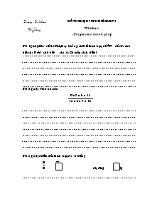 Đề thi học sinh giỏi môn Toán Lớp 4 - Trường Tiểu học Mỹ Hưng