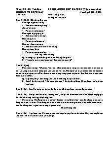 Đề thi học sinh giỏi Tiếng việt Lớp 3 - Năm học 2008-2009 - Trường Tiểu học Sông Mây