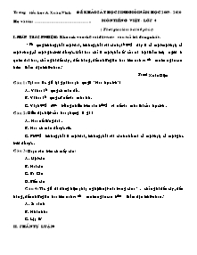 Đề thi học sinh giỏi Tiếng việt Lớp 4 - Năm học 2009-2010 - Trường Tiểu học A Xuân Vinh