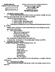 Đề thi học sinh giỏi Tiếng việt Lớp 4 - Năm học 2009-2010 - Trường Tiểu học Nguyễn Thái Học