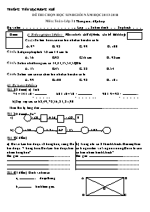Đề thi học sinh giỏi Toán cấp Tiểu học - Năm học 2013-2014 - Trường Tiểu học Phong Khê