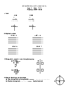 Đề và đáp án kiểm tra giữa học kì II Toán Lớp 3 - Năm học 2009-2010