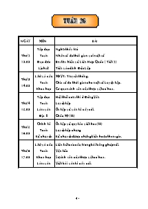 Giáo án Các môn Lớp 5 - Tuần 26