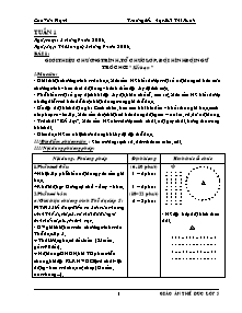 Giáo án Thể dục Lớp 5 - Tuần 1 đến 18 - Năm học 2006-2007 - Cao Văn Hạnh