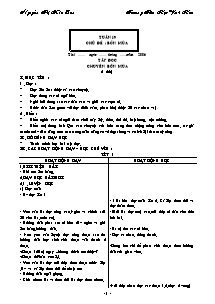 Giáo án Tiếng việt Lớp 2 - Học kì II - Năm học 2006-2007 - Nguyễn Thị Kim Lan