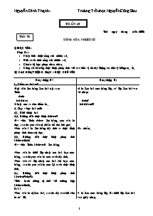 Giáo án Toán Lớp 2 - Học kì II - Năm học 2008-2009 - Nguyễn Đình Thạnh