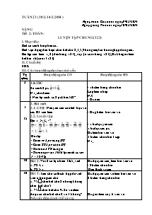 Giáo án Toán, Tiếng việt Lớp 4 - Tuần 23 - Năm học 2013-2014