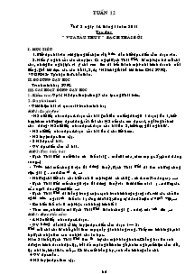 Giáo án Tổng hợp Lớp 4 - Tuần 12 - Năm học 2012-2013
