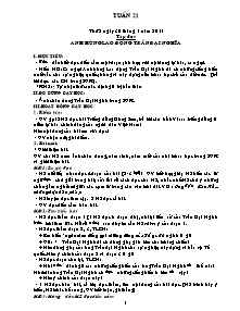 Giáo án Tổng hợp Lớp 4 - Tuần 21 - Năm học 2012-2013