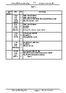 Kế hoạch bài học Tổng hợp Lớp 3 - Tuần 5 - Năm học 2012-2013 - Cao Thủy Tiên