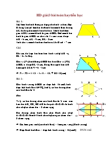 Một số bài toán hay cấp Tiểu học (Có lời giải)