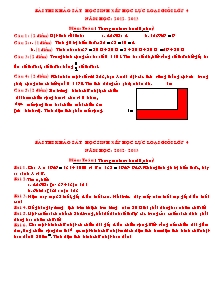 Một số đề thi học sinh giỏi Toán Lớp 4 - Năm học 2012-2013