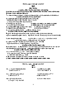 Tổng hợp Chuyên đề thi học kì I Toán Lớp 3 - Năm học 2010-2011