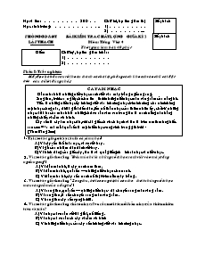 Đề kiểm tra giữa học kì II Tiếng việt Lớp 4 - Phòng GD&ĐT Lập Thạch