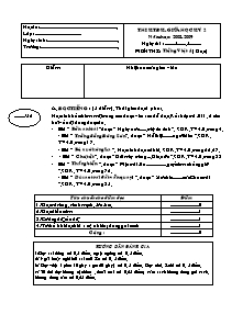 Đề kiểm tra giữa học kỳ II Tiếng việt Lớp 4 - Năm học 2008-2009