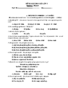 Đề thi chọn học sinh giỏi Tổng hợp Lớp 5