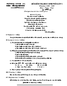 Đề thi học sinh giỏi Tiếng việt Lớp 4 - Năm học 2008-2009 - Trường Tiểu học Điệp Nông