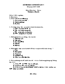 Đề thi học sinh giỏi Tổng hợp Lớp 4 - Năm học 2007-2008 - Trường Tiểu học Đức Thịnh