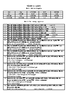 Đề thi Violympic môn Toán Lớp 5 vòng 22