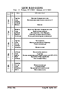 Giáo án Các môn Lớp 4 - Tuần 13 - Năm học 2013-2014 - Phạm Khoa