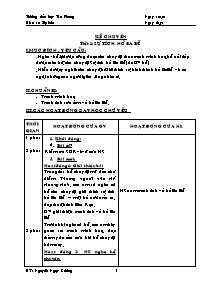 Giáo án Kể chuyện Lớp 4 - Nguyễn Ngọc Cường