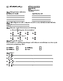 Bộ đề thi học kì II Toán Lớp 4 - Mai Thị Thanh Huyền