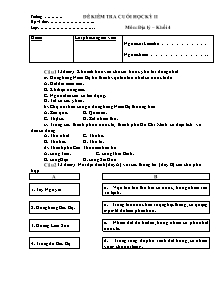 Đề kiểm tra cuối học kì II Địa lí Lớp 4 - Đề số 4