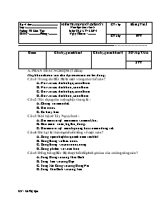 Đề kiểm tra học kì I Địa lí Lớp 4 - Năm học 2011-2012 - Lê Thị Lộc