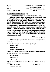 Đề kiểm tra học kì I Tiếng việt Lớp 4 - Năm học 2012-2013 - Trường Tiểu học Nguyễn Giáp B