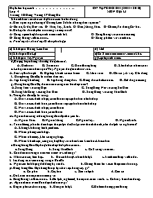 Đề ôn tập kiểm tra học kì I Địa lí Lớp 4 - Năm học 2011-2012 - Trường Tiểu học Hùng Vương