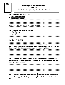 Đề thi chọn học sinh giỏi môn Toán Khối 4 (Có đáp án)