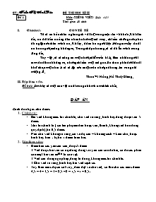 Đề thi học kì II Tiếng việt Lớp 4 - Trần Thị Anh Đào