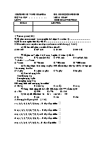 Đề thi học sinh giỏi Toán Lớp 4 - Trường Tiểu học Vĩnh Thành A