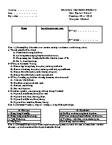 Đề và đáp án kiểm tra học kì II Địa lí Lớp 4 - Đề số 1 - Năm học 2011-2012