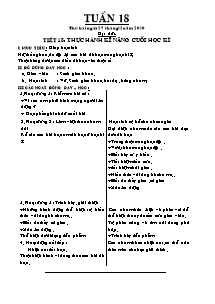 Giáo án Các môn Lớp 4 - Tuần 15 - Năm học 2010-2011