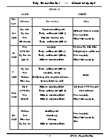 Giáo án Các môn Lớp 5 - Tuần 18 - Năm học 2010-2011 - Phạm Thị Hiền