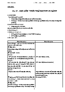 Giáo án Khoa học Lớp 4 - Bài 15 đến 30