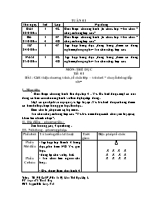 Giáo án Thể dục Lớp 4 - Tuần 1 - Năm học 2011-2012 - Võ Thanh Huy