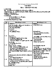 Giáo án Tổng hợp Khối 4 - Tuần 9+10 - Năm học 2010-2011