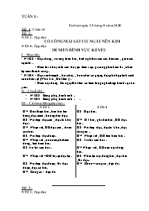 Giáo án Tổng hợp Lớp 4 - Tuần 1 - Năm học 2010-2011 - Trường Tiểu học Ẳng Nưa