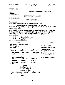 Giáo án Tổng hợp Lớp 4 - Tuần 10 - Năm học 2010-2011 - Trường Tiểu học Ẳng Nưa