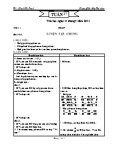 Giáo án Tổng hợp Lớp 4 - Tuần 27 - Năm học 2010-2011 - Trịnh Thị Oanh