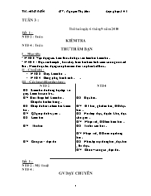 Giáo án Tổng hợp Lớp 4 - Tuần 3 - Năm học 2010-2011 - Trường Tiểu học Ẳng Nưa