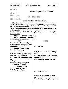 Giáo án Tổng hợp Lớp 4 - Tuần 5 - Năm học 2010-2011 - Trường Tiểu học Ẳng Nưa