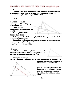 25 Bài toán về Diện tích tam giác, tứ giác Lớp 5 (Có lời giải)