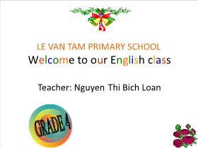 Bài giảng Tiếng anh Lớp 4 - Unit 6, Lesson 1: Part 1,2 - Nguyễn Thị Bích Loan