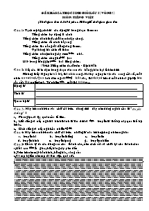Đề khảo sát học sinh giỏi Tiếng việt Lớp 5 - Vòng 1 đến 3