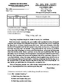 Đề kiểm tra giữa học kì I Tiếng việt Lớp 5 - Năm học 2013-2014 - Trường Tiểu học Kim Bình