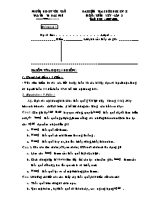 Đề kiểm tra học kì I Tiếng việt Lớp 5 - Trường Tiểu học Bắc Phú