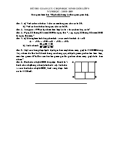 Đề thi giao lưu chọn học sinh giỏi Toán Lớp 5 - Năm học 2008-2009